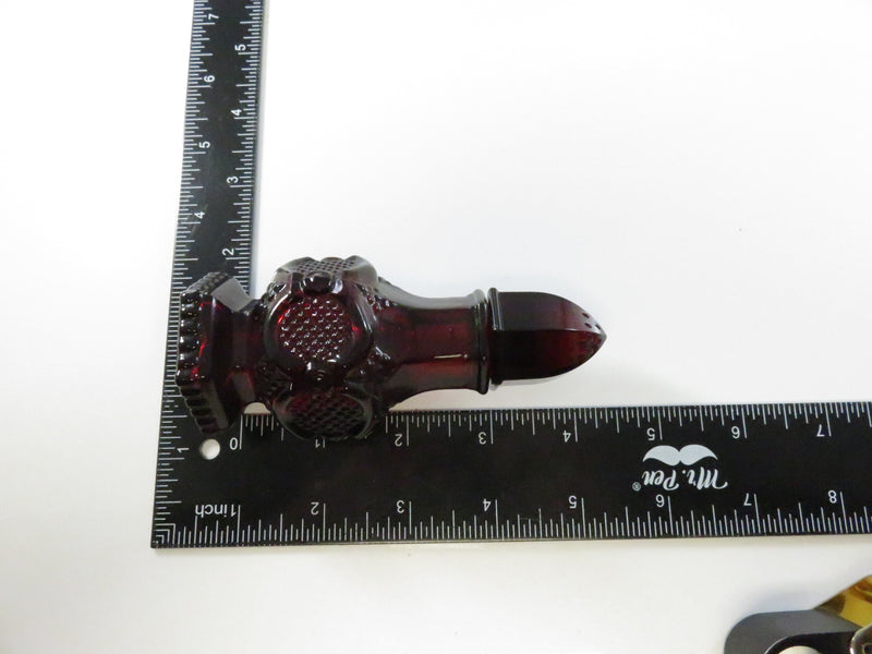 Avon 1876 Cape Cod Collection Ruby Red Salt Shaker Bottle w/ Charisma Cologne