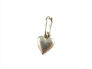 Vintage 925 Italy Miniature Puffy Heart Charm — Sterling Silver, Silver — front view