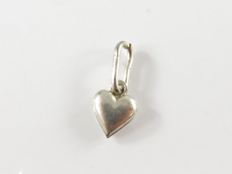Vintage 925 Italy Miniature Puffy Heart Charm