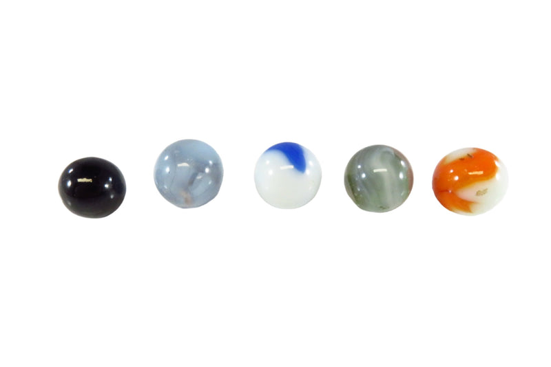 Vintage Grouping of 5 Glass Marbles