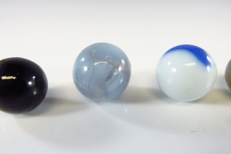 Vintage Grouping of 5 Glass Marbles
