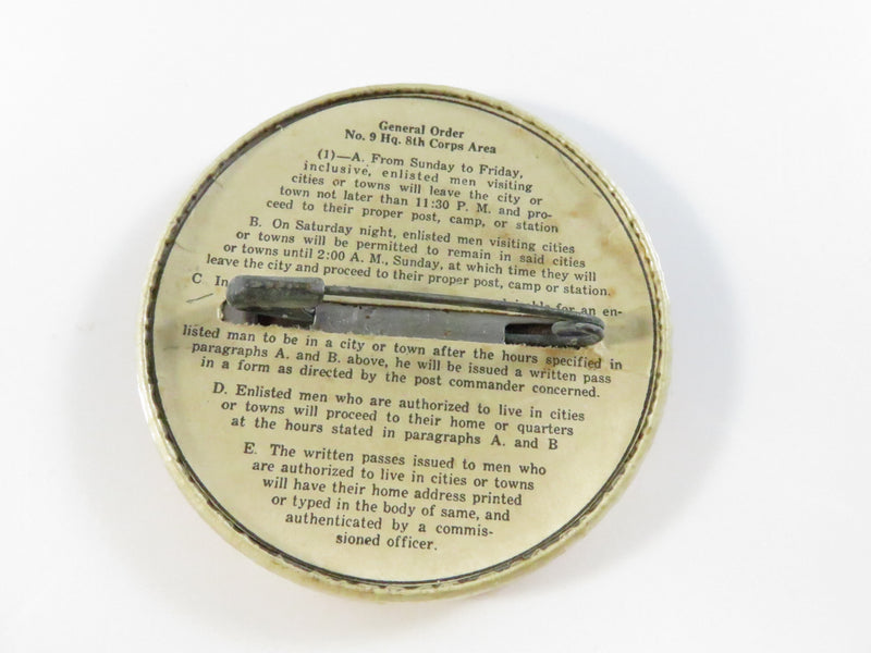 WW2 Gulfport Field Mississippi A.A.F.T.S. Squadron 591 Class B Liberty Button – Dan H Rector No 31473