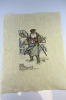 Medium Completed Old Father Christmas Victorian Style Needlepoint Canvas product image for Just Stuff I Sell, clear front view, neutral background, original listing photo, optimized descriptive alt text, centered composition variant 3