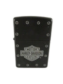 Black Harley Davidson lighter on a white background