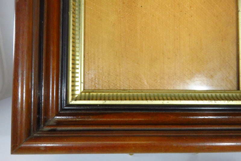 Antique Victorian Gilt Wood Deep Well Frame Fits 8x10 Showing Wear