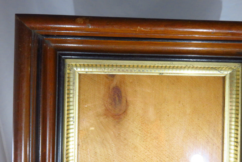 Antique Victorian Gilt Wood Deep Well Frame Fits 8x10 Showing Wear