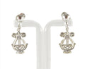 Sterling Lyre Dangle Screw Back Earrings: A Timeless Symbol of Music and Beauty — Jewelry & Watches:Vintage & Antique Jewelry