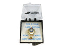 Vintage Elks Club Good Luck Pinback Lapel Pin by Specialty Co. - 1/2" — Gold, Enamel — front view