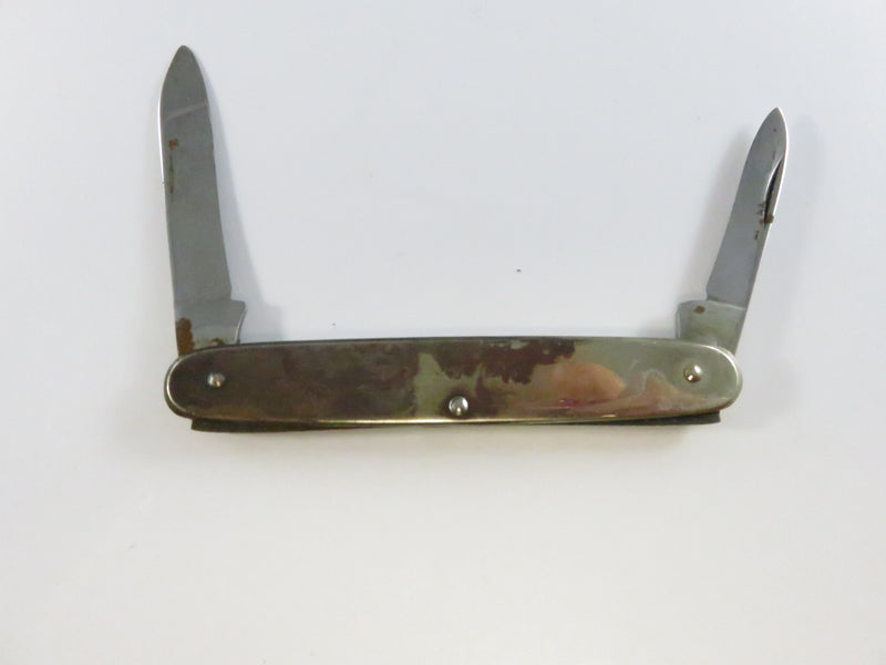1958 Camillus Monroe Hardware Co. pen knife with 2 blades - rusted vintage pocket knife