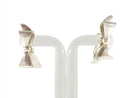 Sterling Silver Bow Earrings with Screw Backs — Jewelry & Watches:Vintage & Antique Jewelry:Fine:Retro, Vintage 1930s-1980s:E