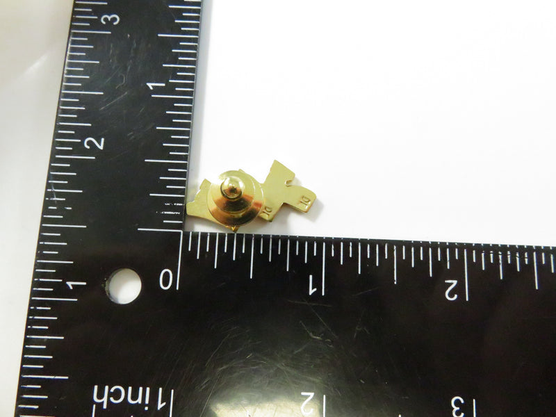 Olive Green Triple 7 Lucky Casino Pinback Lapel Pin - 15/16"