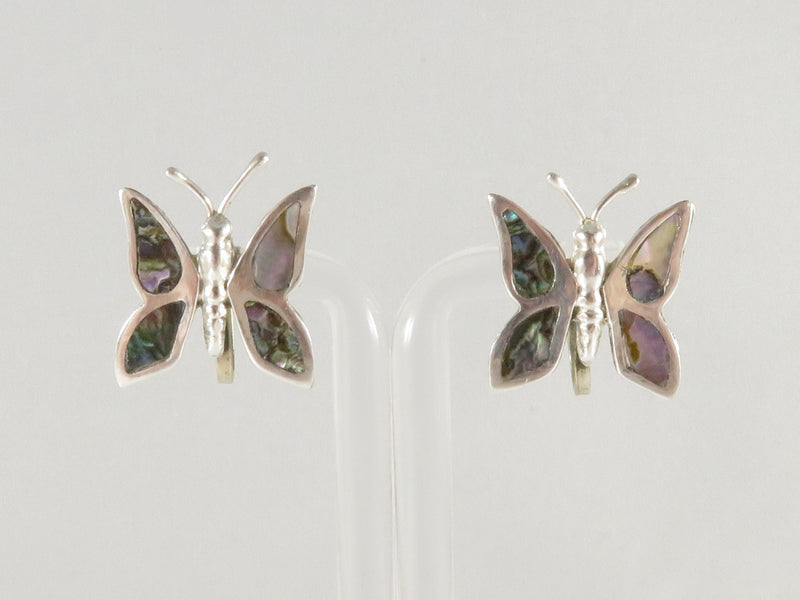 Sterling Butterfly Screw Back Earrings with Abalone Shell: A Beautiful Symbol of Transformation