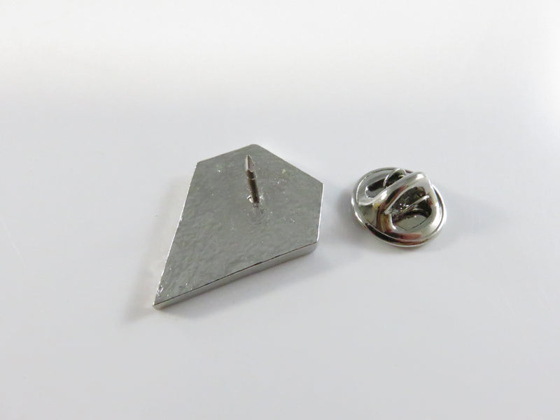 Red Enamel Letter T Logo Collectible Pinback Lapel Pin - 1" High