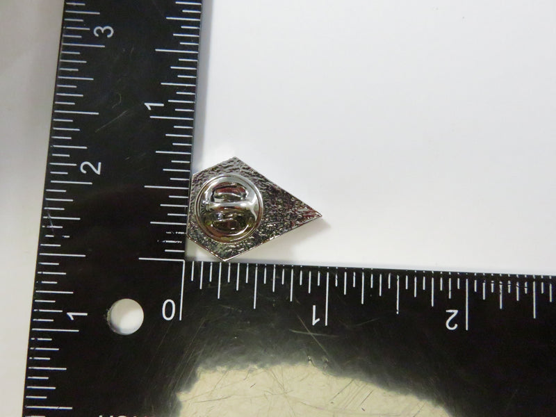 Red Enamel Letter T Logo Collectible Pinback Lapel Pin - 1" High