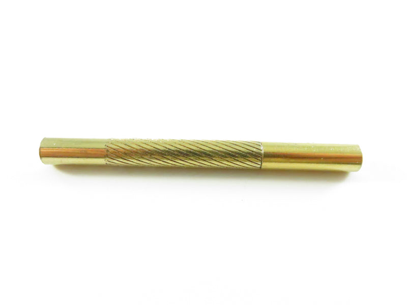Vintage Brass Pocket Scribe Tool with Screw Cap - 2"