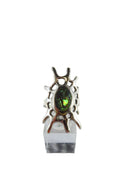 Large Spider Web Sun Burst Vintage Sterling Silver Abalone Ring Size 7.5 — Sterling Silver, Silver — front view