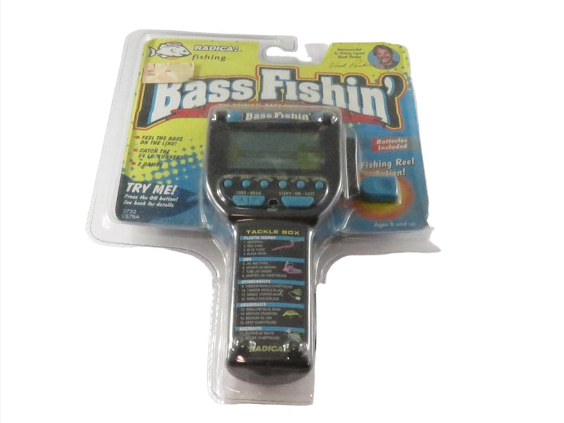 c1996 Radica Bass Fishing Hand Held Game — front view