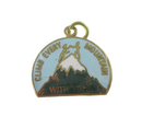 Vintage Climb Every Mountain TOPS Club Enamel Charm Pendant NOS — Enamel — front view