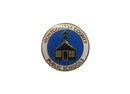 Montgomery County Public Schools Collectible Pinback Lapel Pin — Gold, Enamel — front view