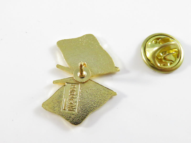Ruritan National American & Club Flag Crossed Collectible Pinback Lapel Pin