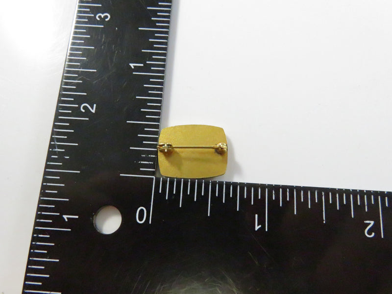 VICA Vocational Industrial Clubs of America pinback lapel pin, gold tone emblem