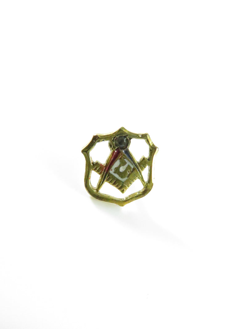 JROUAM Junior Order United American Mechanics Arm & Hammer Lapel Pin – 9mm