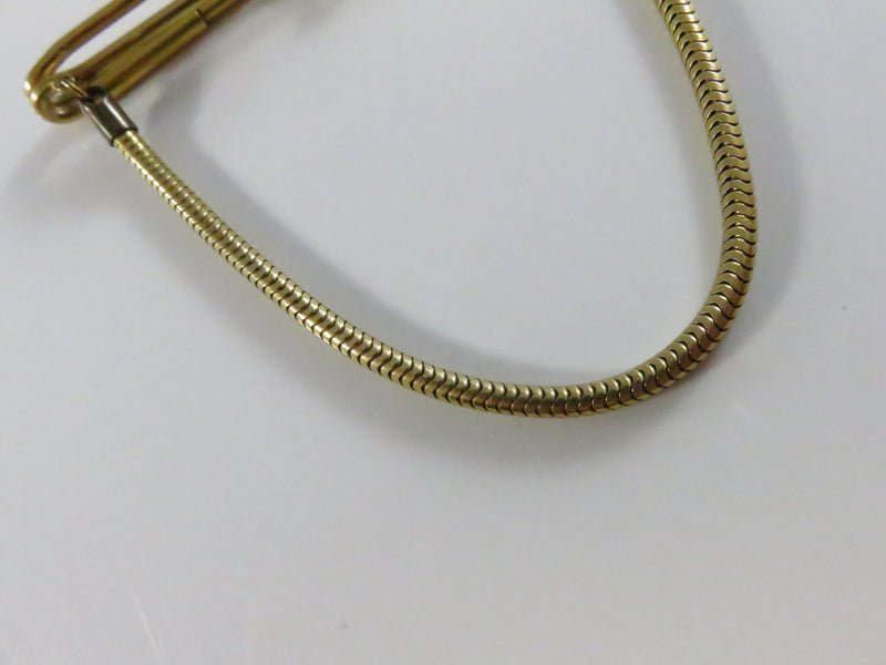 Vintage Hadley 1/20 12K Gold Filled Tie Clip with Drop Chain - Approx. 2 1/8"