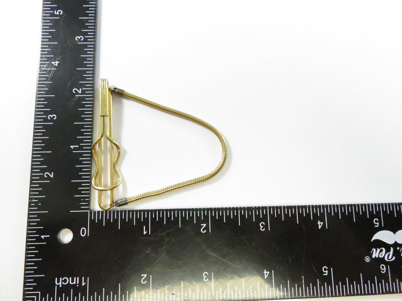 Vintage Hadley 1/20 12K Gold Filled Tie Clip with Drop Chain - Approx. 2 1/8"