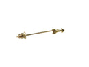 Vintage Gold Tone Arrow Stick Pin Unsigned Lapel Jewelry - Approx. 1 1/2" — Gold — front view