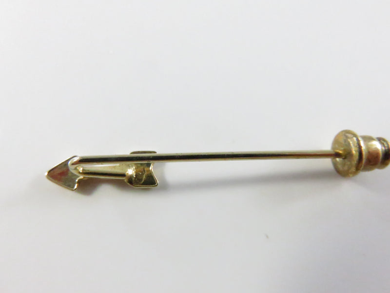 Vintage Gold Tone Arrow Stick Pin Unsigned Lapel Jewelry - Approx. 1 1/2"