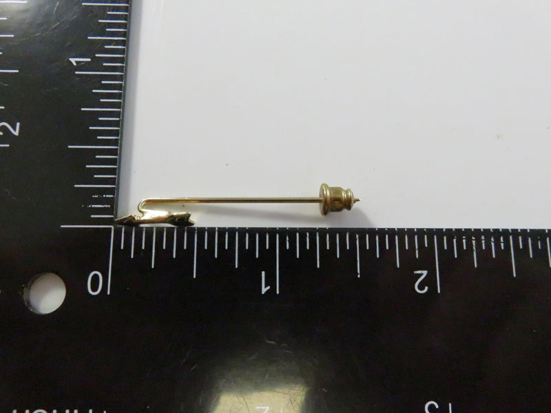 Vintage Gold Tone Arrow Stick Pin Unsigned Lapel Jewelry - Approx. 1 1/2"