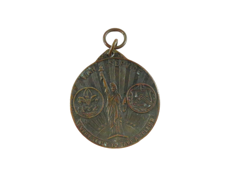 1917 Liberty Loan Campaign Boy Scouts Medal Gorham Co. - 1 1/2" — front view