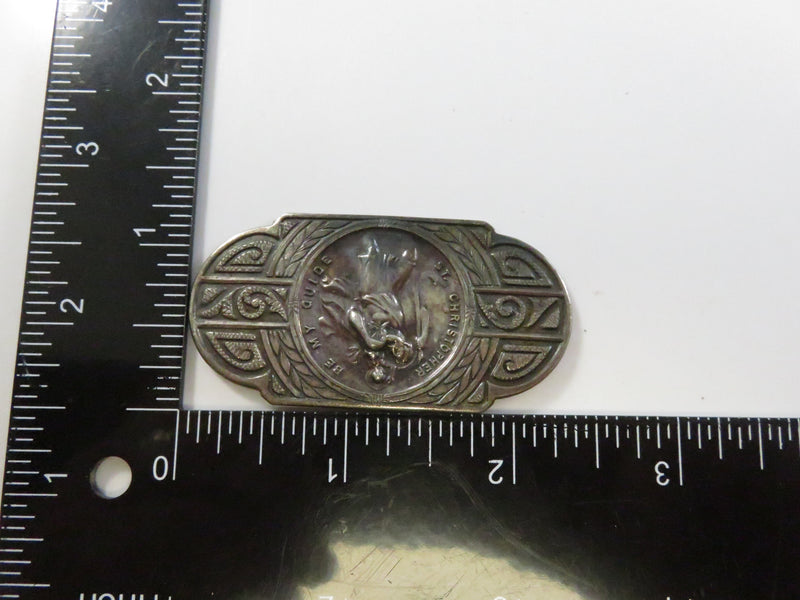 St. Christopher Sterling Silver Visor Clip HMH Religious – For Repurpose or Restoration