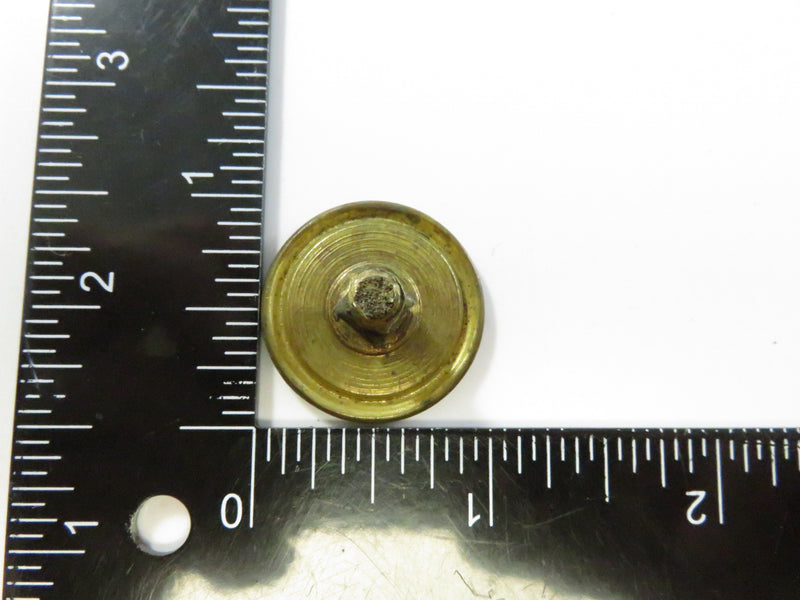 Simonds Saw Co. Antique Brass Saw Knob with Patent Date Dec 27, 1887 - 1"