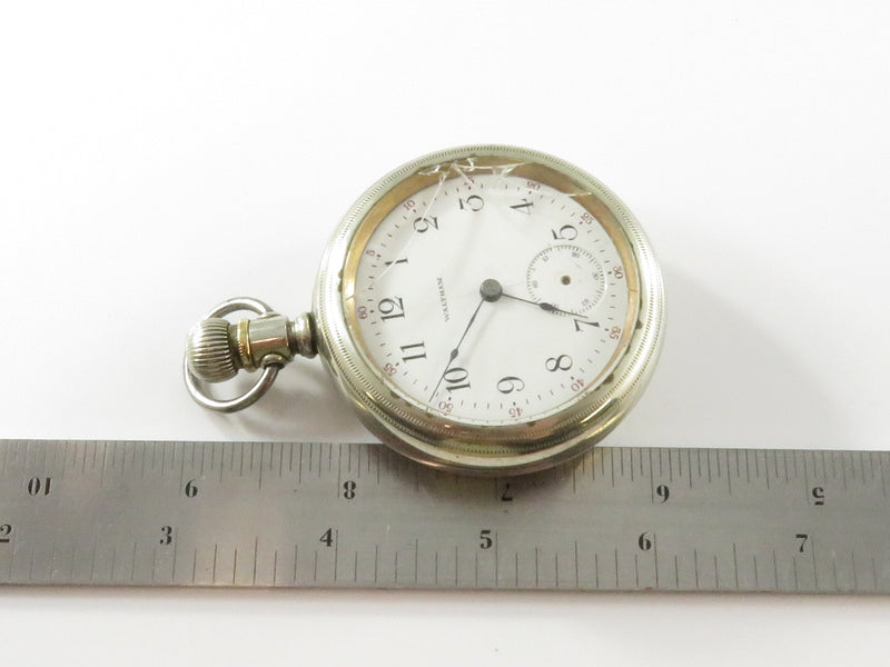 1912 Waltham 18s Pocket Watch Model 1883 7j Grade 18 Open Face For Parts