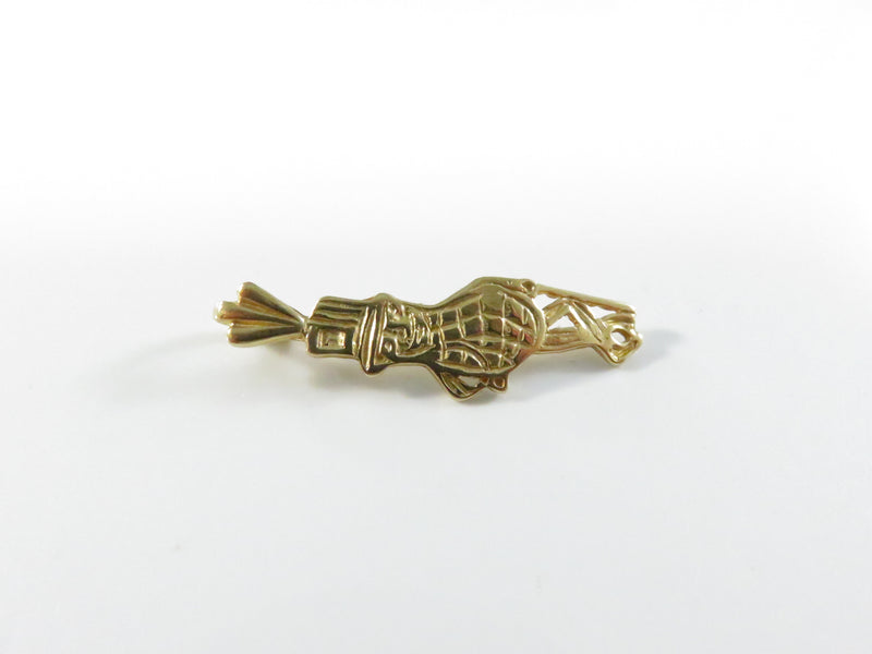 Mr. Peanut 14K Solid Gold Pendant Planters Mascot with Box – 1 3/16", 1.3g
