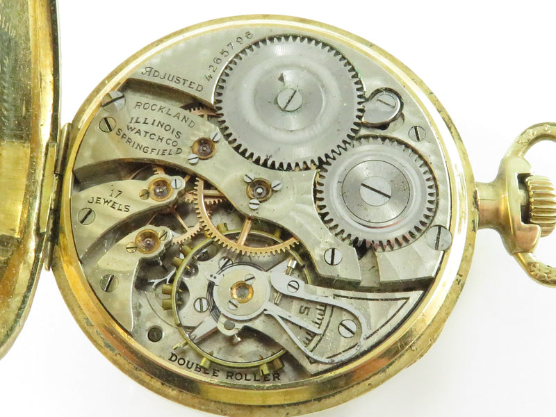 1923 Illinois Pocket Watch Grade 405, Model 3, 17j, 12s, Openface Dueber 20 Yr