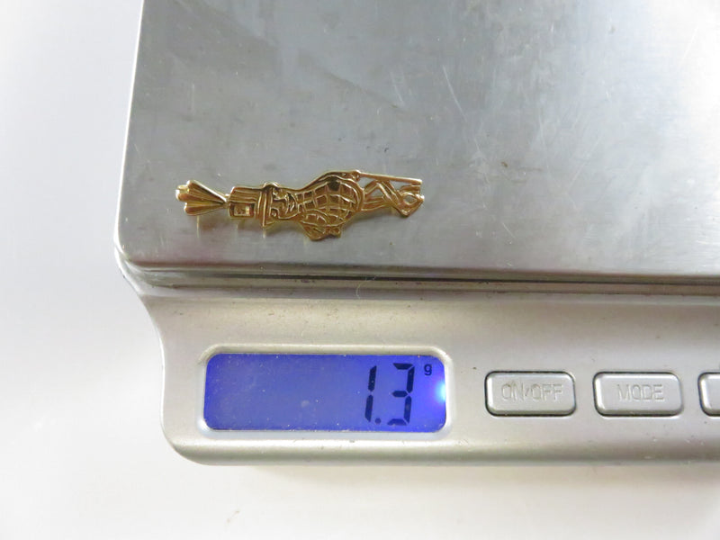 Mr. Peanut 14K Solid Gold Pendant Planters Mascot with Box – 1 3/16", 1.3g