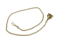Vintage Gold Filled Pocket Watch Chain with FOB 15" Total Length Plating Loss