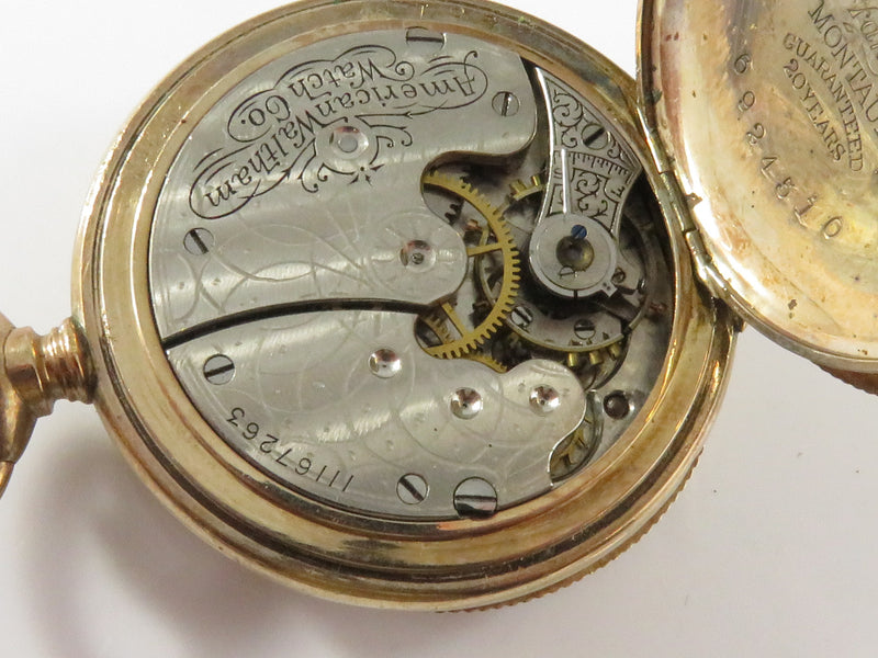 1902 Waltham Size 0 Pocket Watch Model 1891 7j Grade Seaside For Repurpose