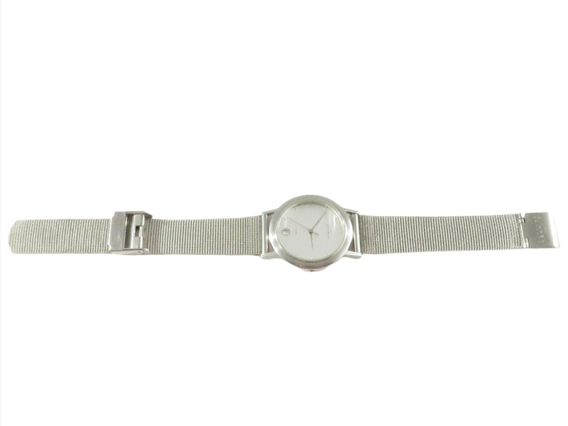 Men's Skagen Denmark Time Date 16LSS Stainless Band 34mm Case Quartz Watch — Jewelry & Watches:Watches, Parts & Accessories:W