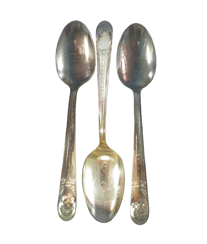 Presidential Collector Spoon Set George Washington John Adams Thomas Jefferson - 6"