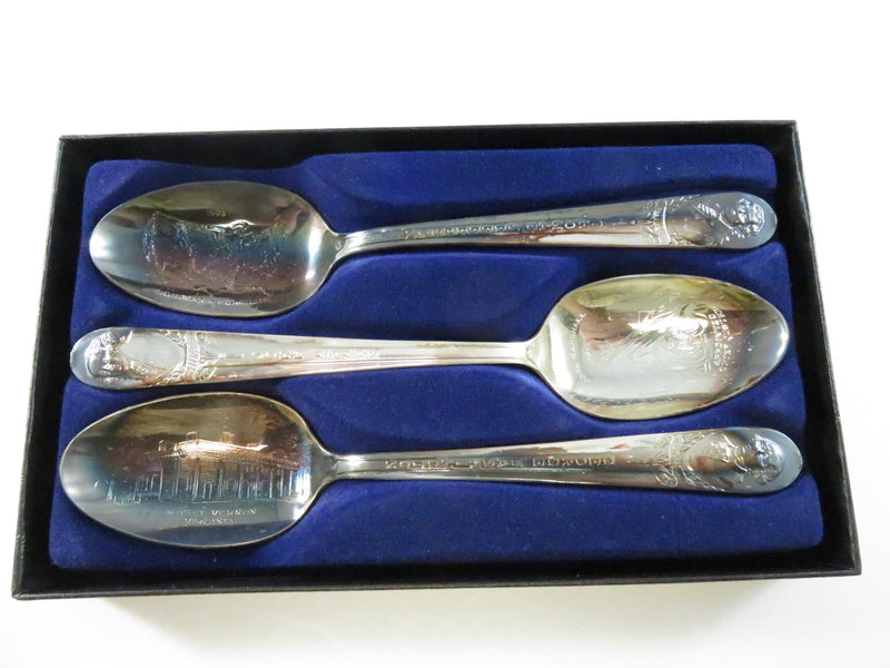 Presidential Collector Spoon Set George Washington John Adams Thomas Jefferson - 6"