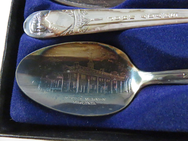 Presidential Collector Spoon Set George Washington John Adams Thomas Jefferson - 6"