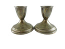 Sterling Silver Duchin Weighted Candle Holders Scrap or Repurpose - Vintage Pair — Sterling Silver, Silver — front view