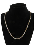 18" TL Sterling Silver Box Link Gilded Gold & Etched Metal Necklace Heavy — Jewelry & Watches:Fine Jewelry:Fine Necklaces & P