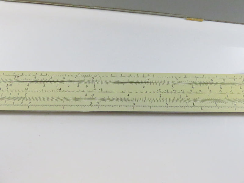 c1955 Pickett 901-T 10" Simplex Slide Rule with Box, Leather Sleeve & Manuals