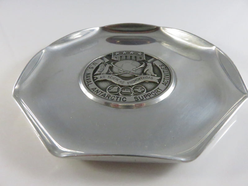 U.S. Naval Antarctic Support Activities Tray by Alpha Switzerland – c1970s Military Souvenir
