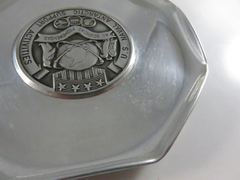 U.S. Naval Antarctic Support Activities Tray by Alpha Switzerland – c1970s Military Souvenir