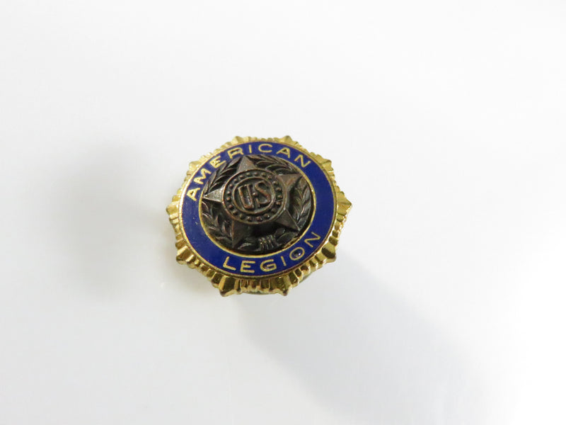 Vintage American Legion lapel pin — gold-tone screw-back